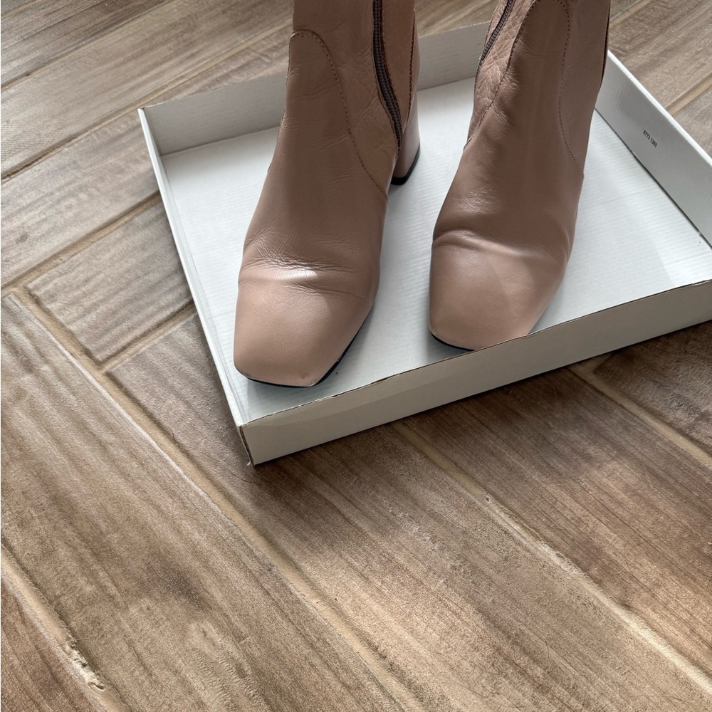 Topshop Women's Nude Heeled Boots